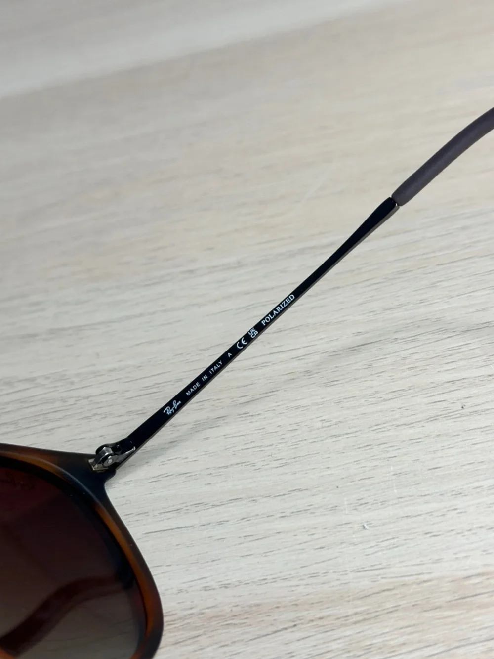 Ray-Ban RB4171 Brown Tortoiseshell Polarized Sunglasses - Picture 4 of 5